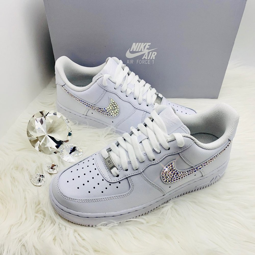 Swarovski Bling Nike Air Force 1 '07 Low White